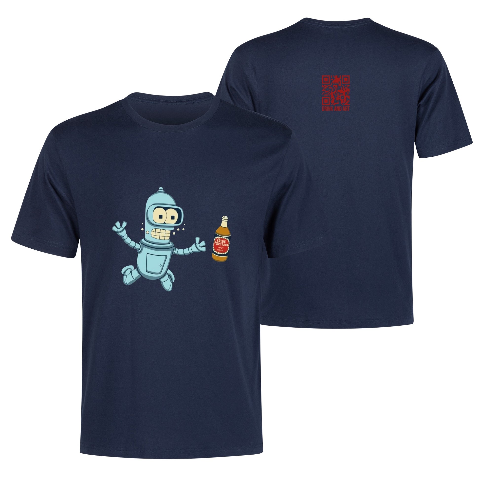 T-Shirt baby Bender satire DrinkandArt