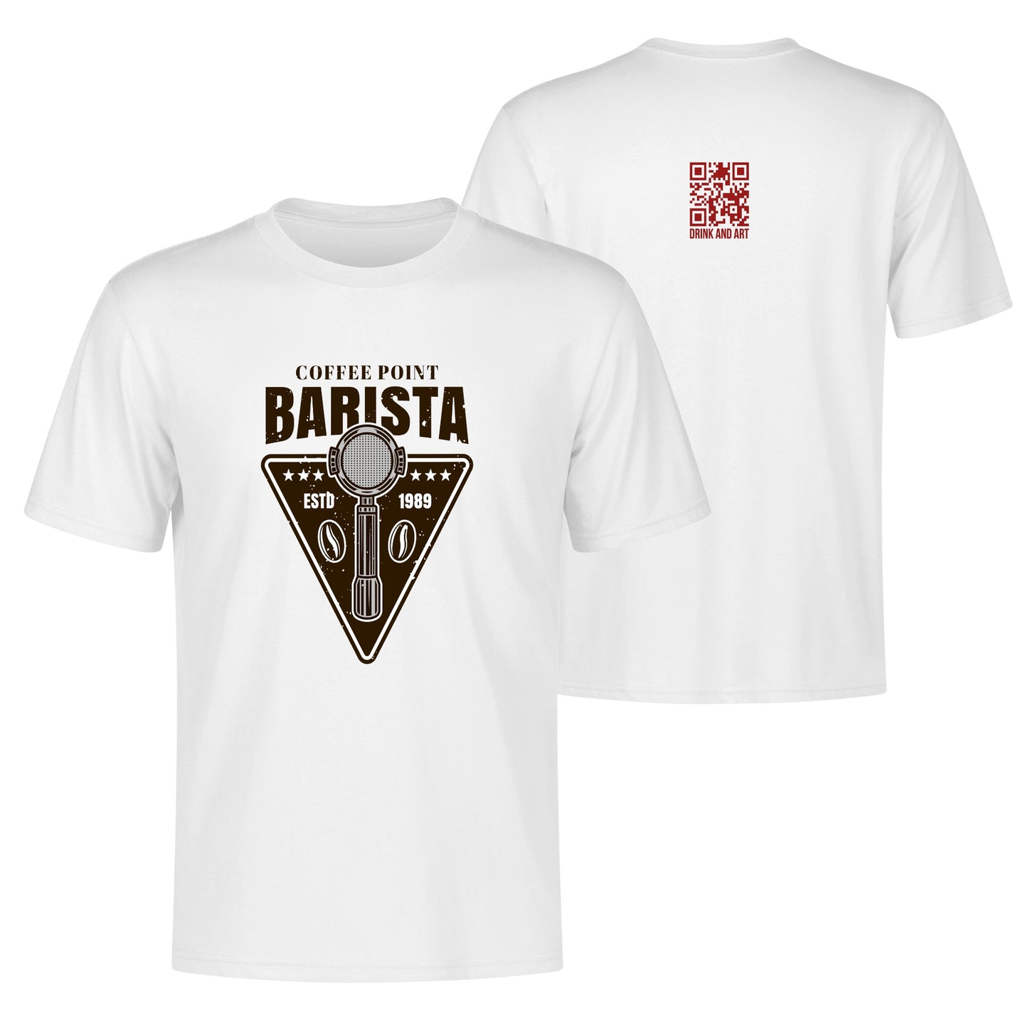 T-Shirt barista coffe point logo DrinkandArt