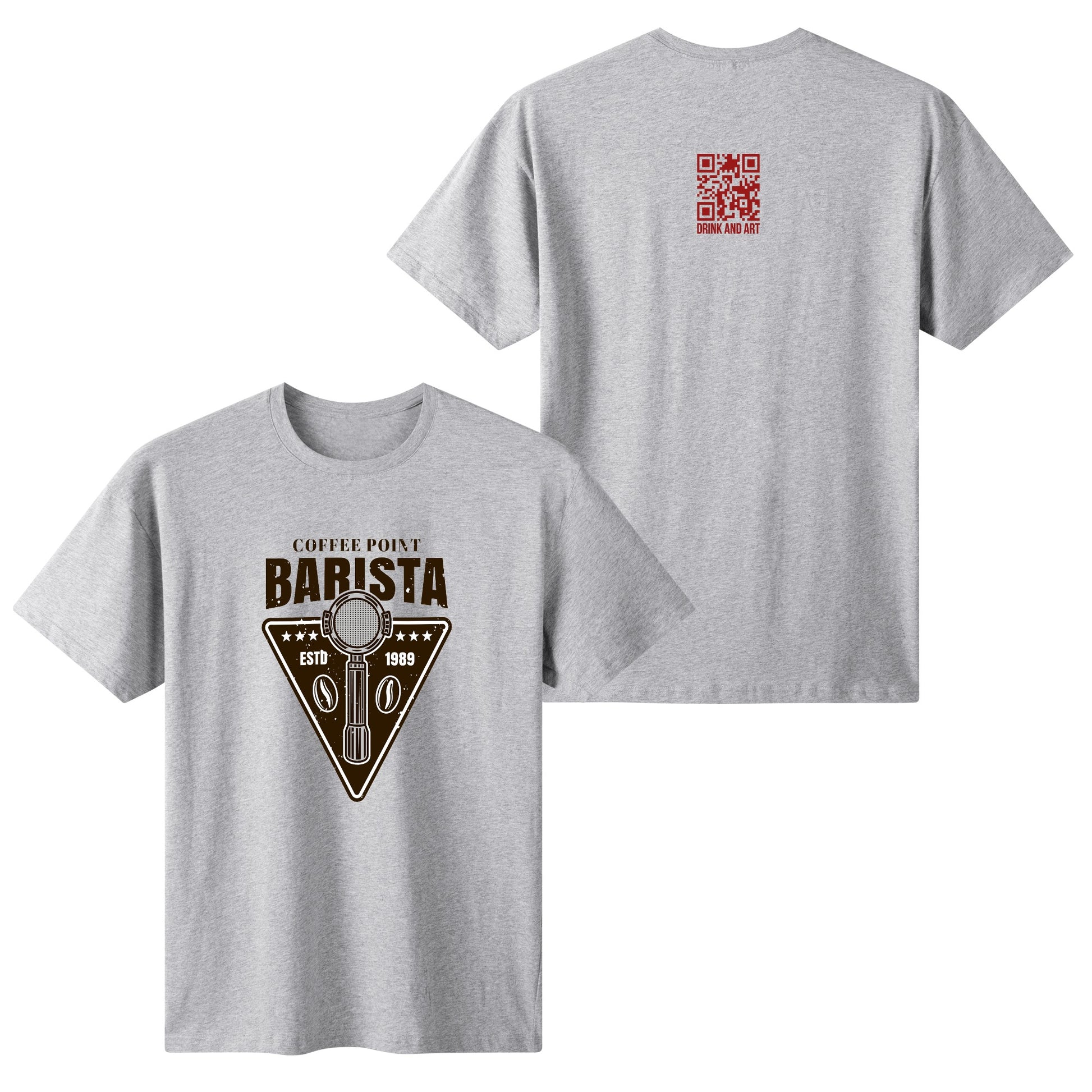 T-Shirt barista coffe point logo DrinkandArt