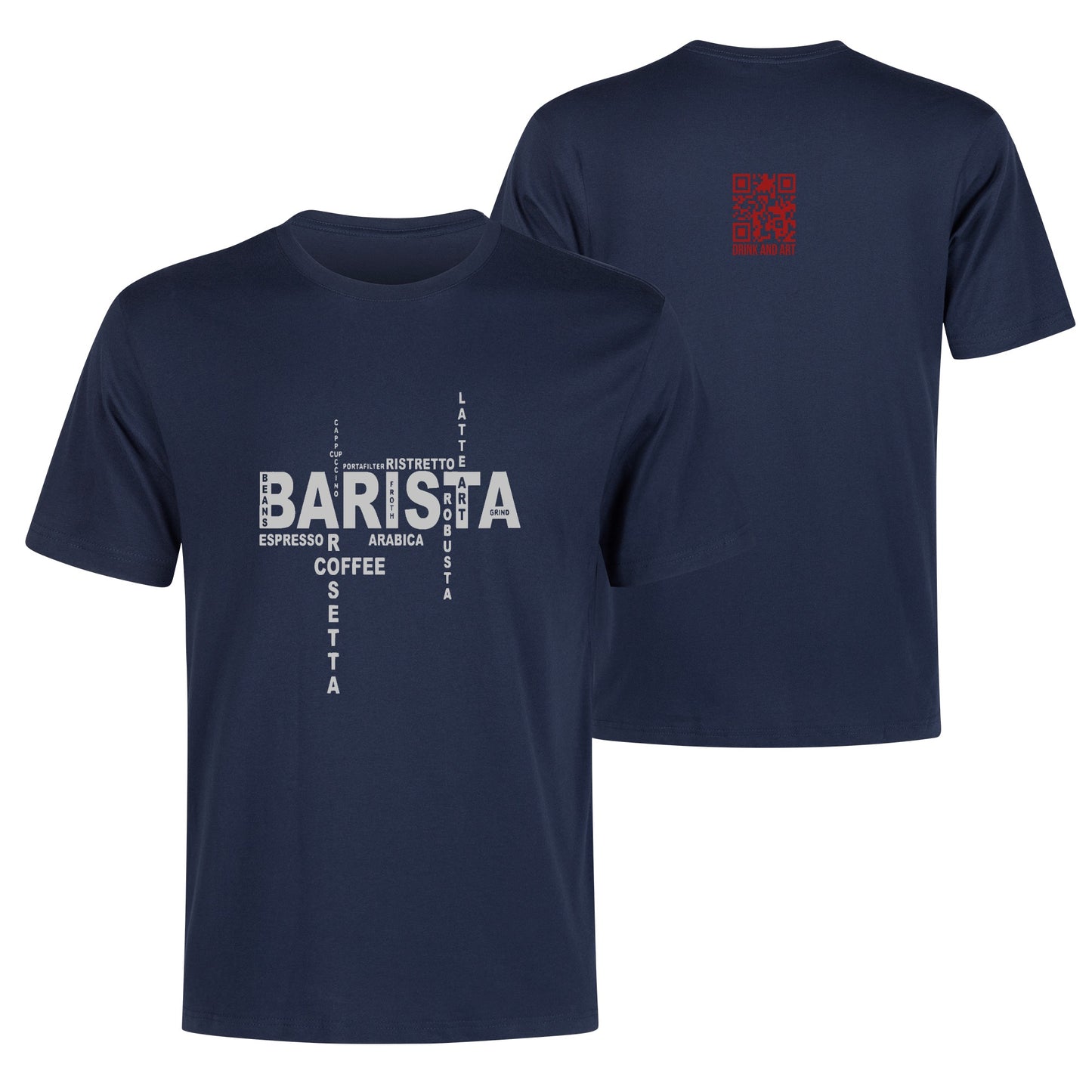 T-Shirt barista types of coffee DrinkandArt