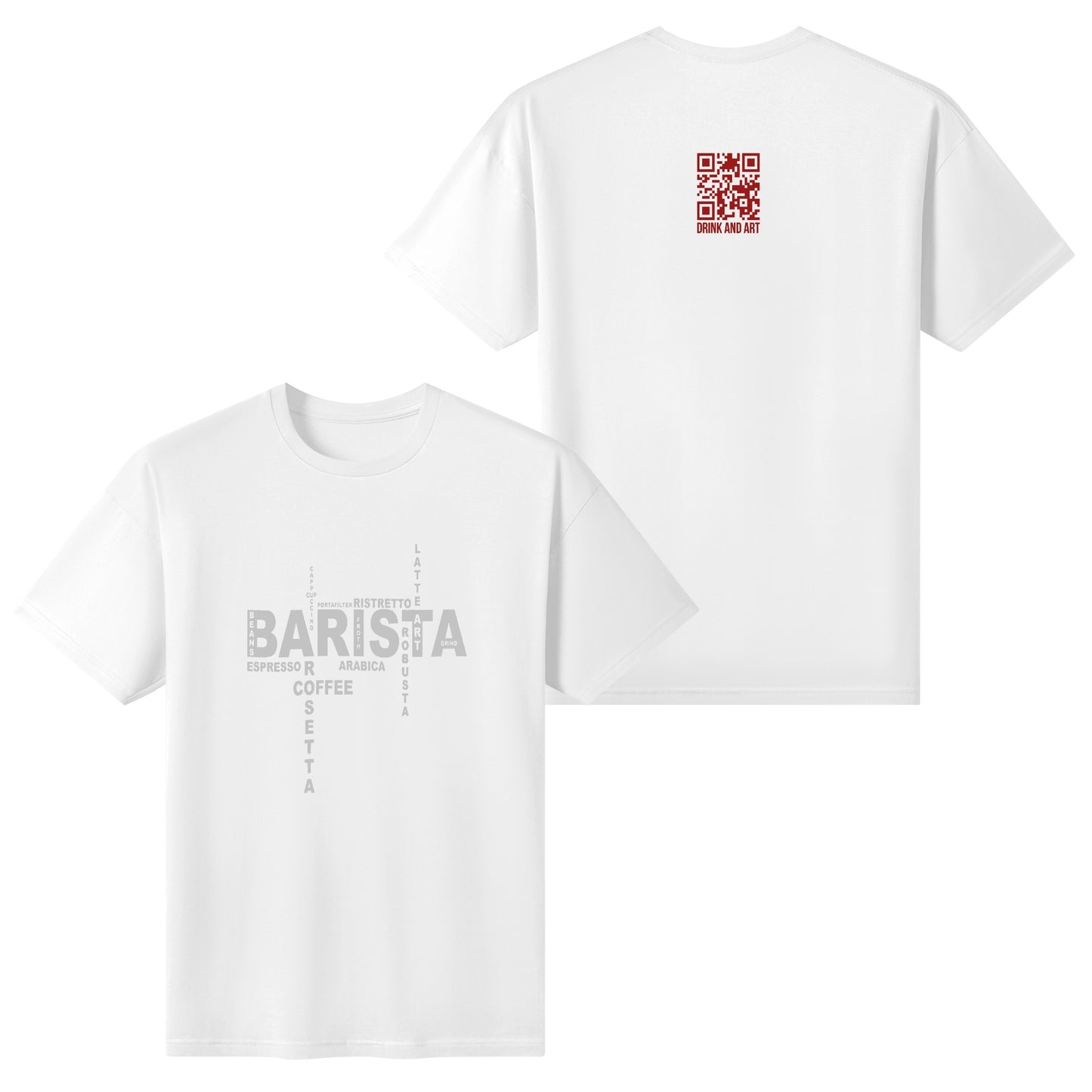 T-Shirt barista types of coffee DrinkandArt