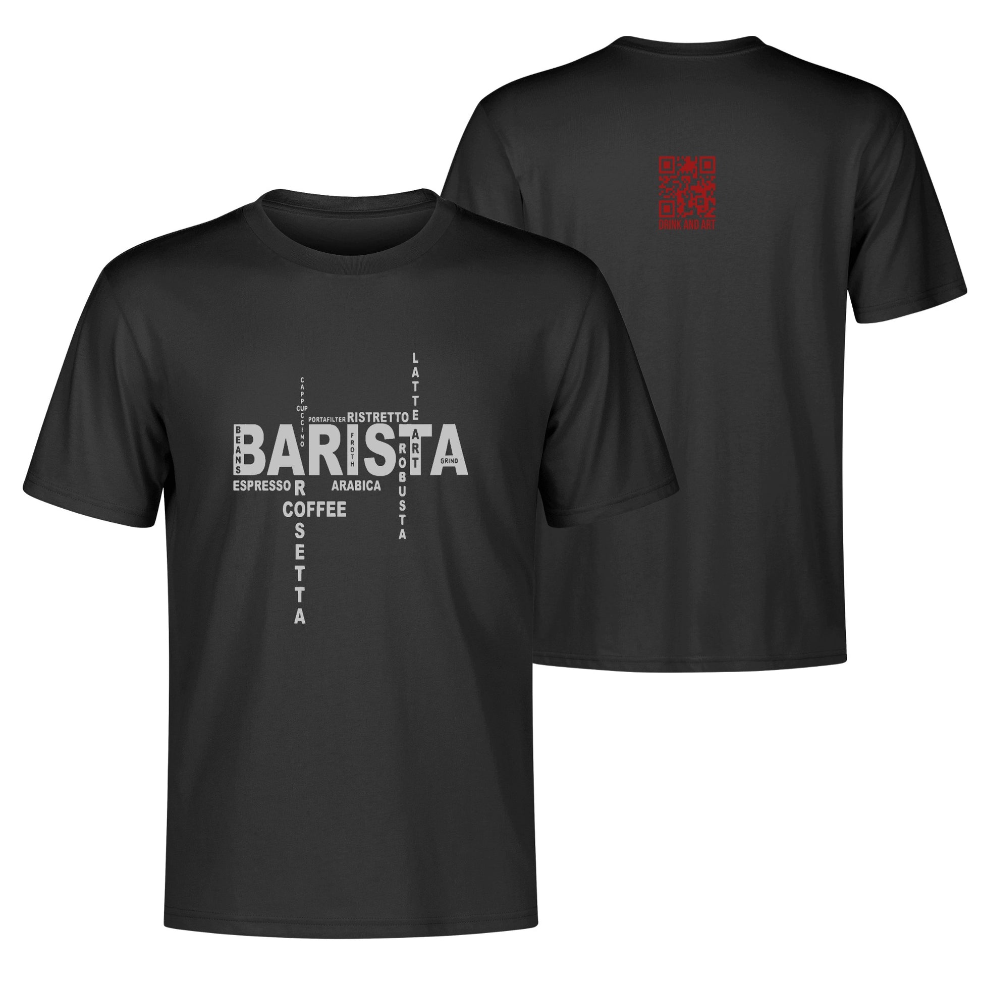 T-Shirt barista types of coffee DrinkandArt