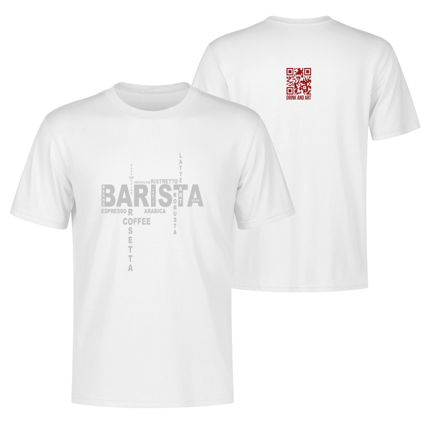 T-Shirt barista types of coffee DrinkandArt