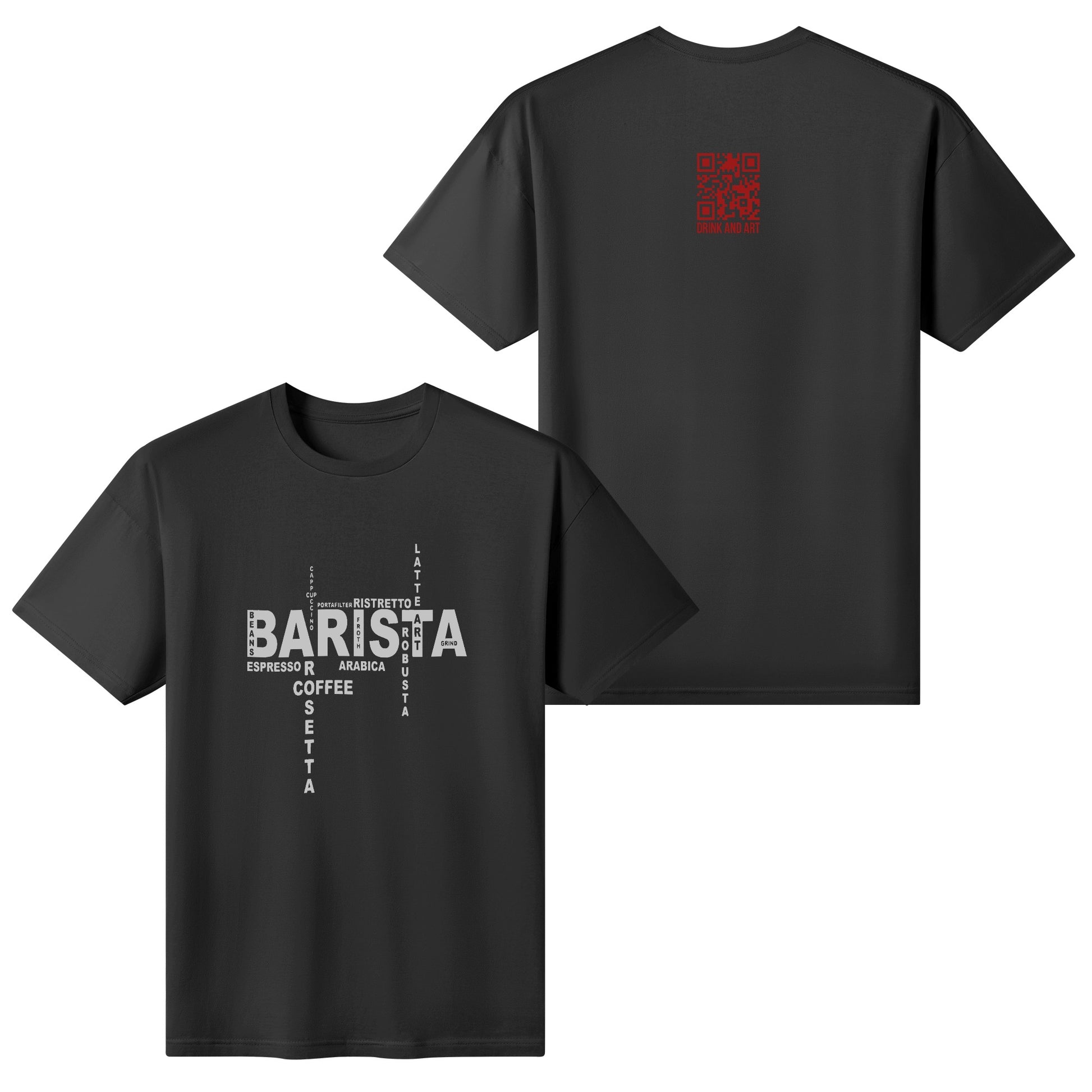 T-Shirt barista types of coffee DrinkandArt