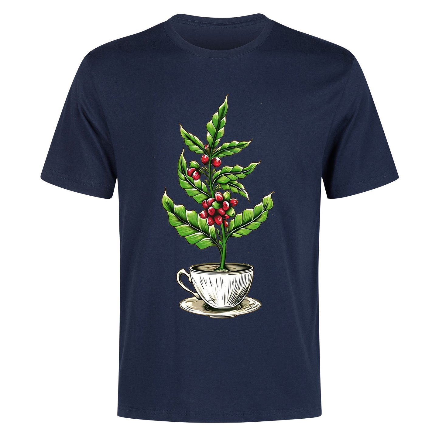 T-Shirt coffee tree inside the cup DrinkandArt