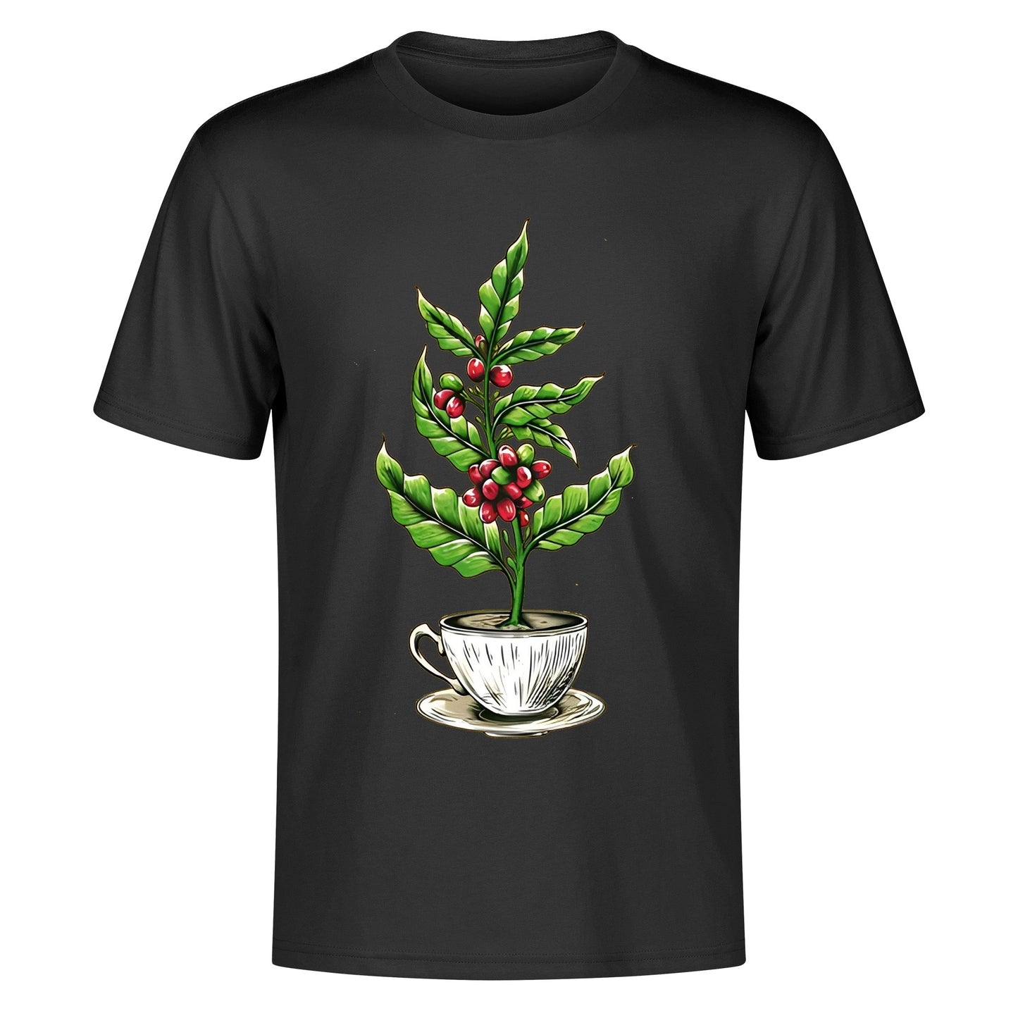 T-Shirt coffee tree inside the cup DrinkandArt