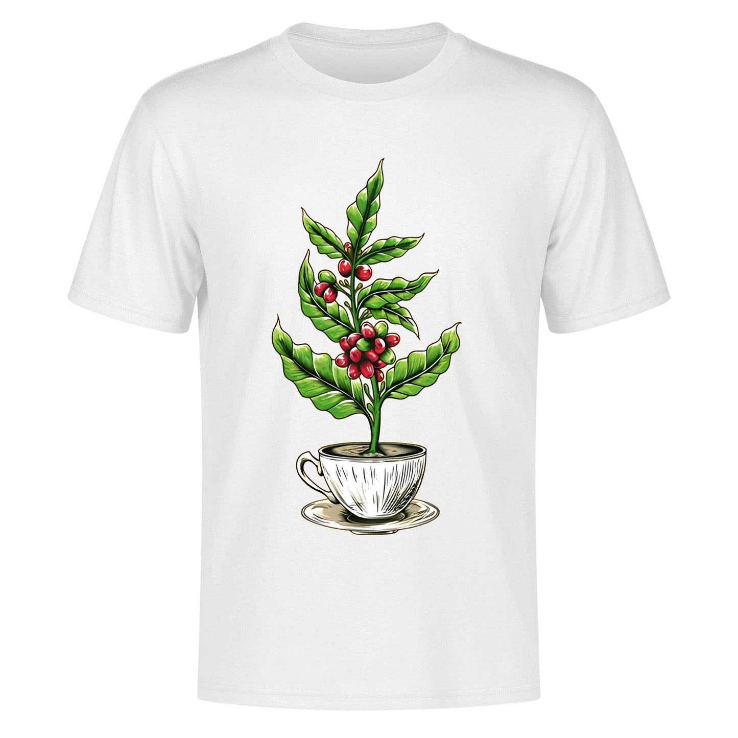 T-Shirt coffee tree inside the cup DrinkandArt