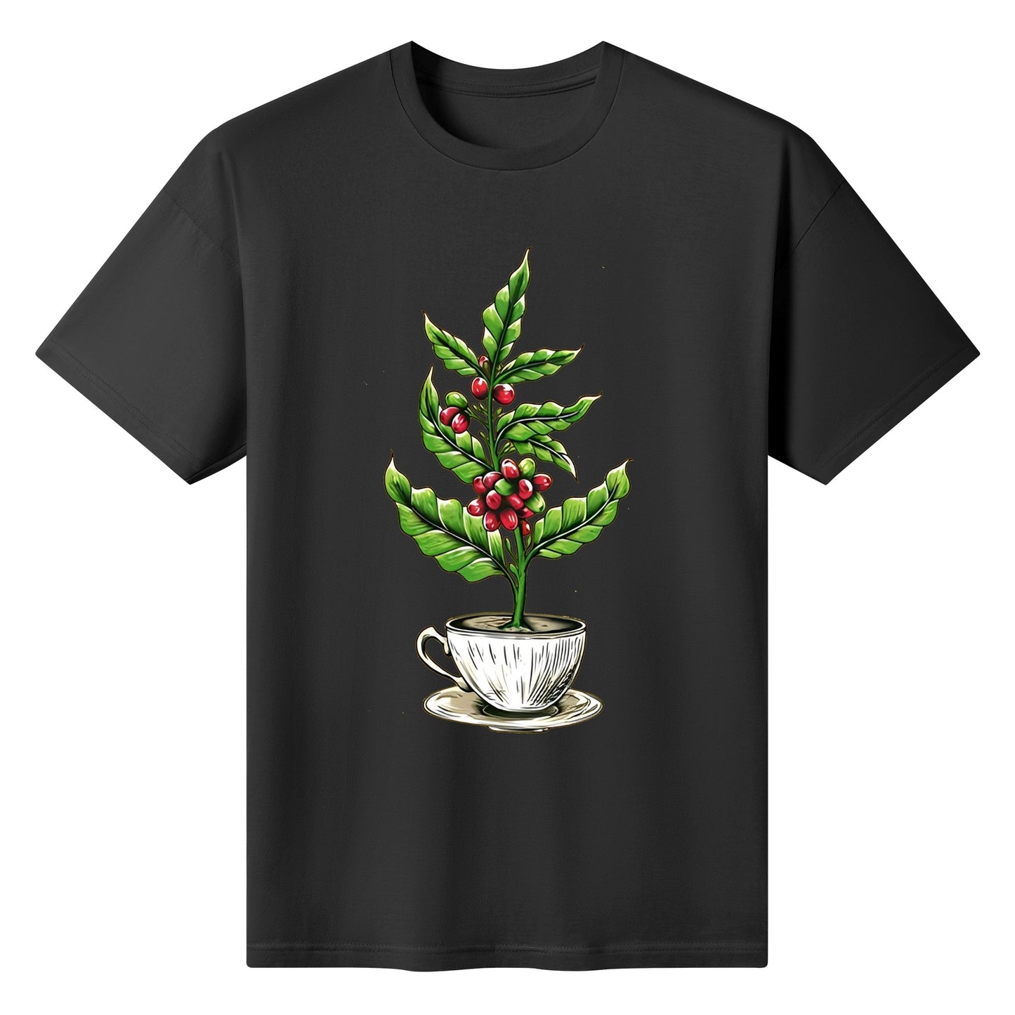 T-Shirt coffee tree inside the cup DrinkandArt