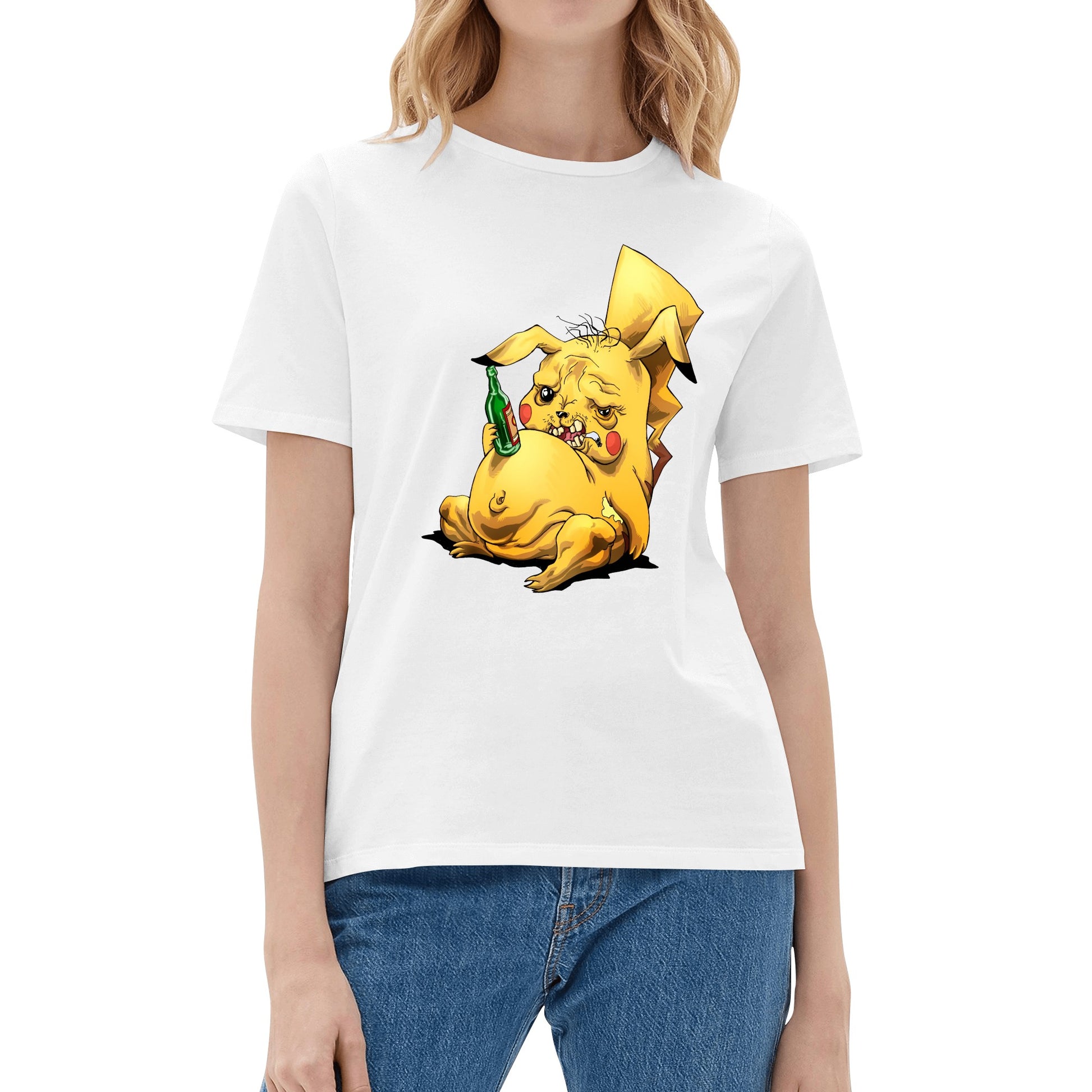 T-Shirt crazy Pikachu art DrinkandArt