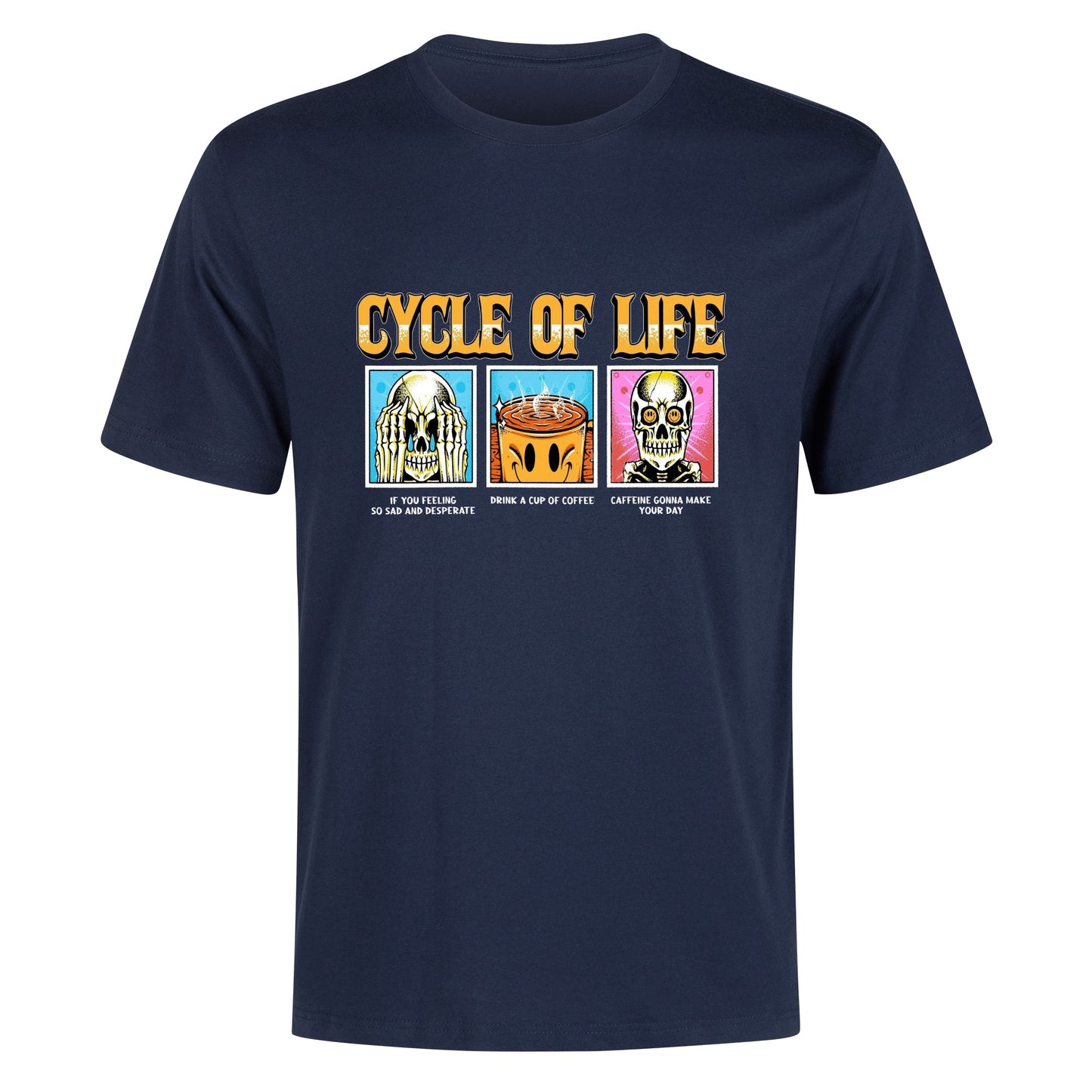 T-Shirt cycle of life coffe illustration DrinkandArt