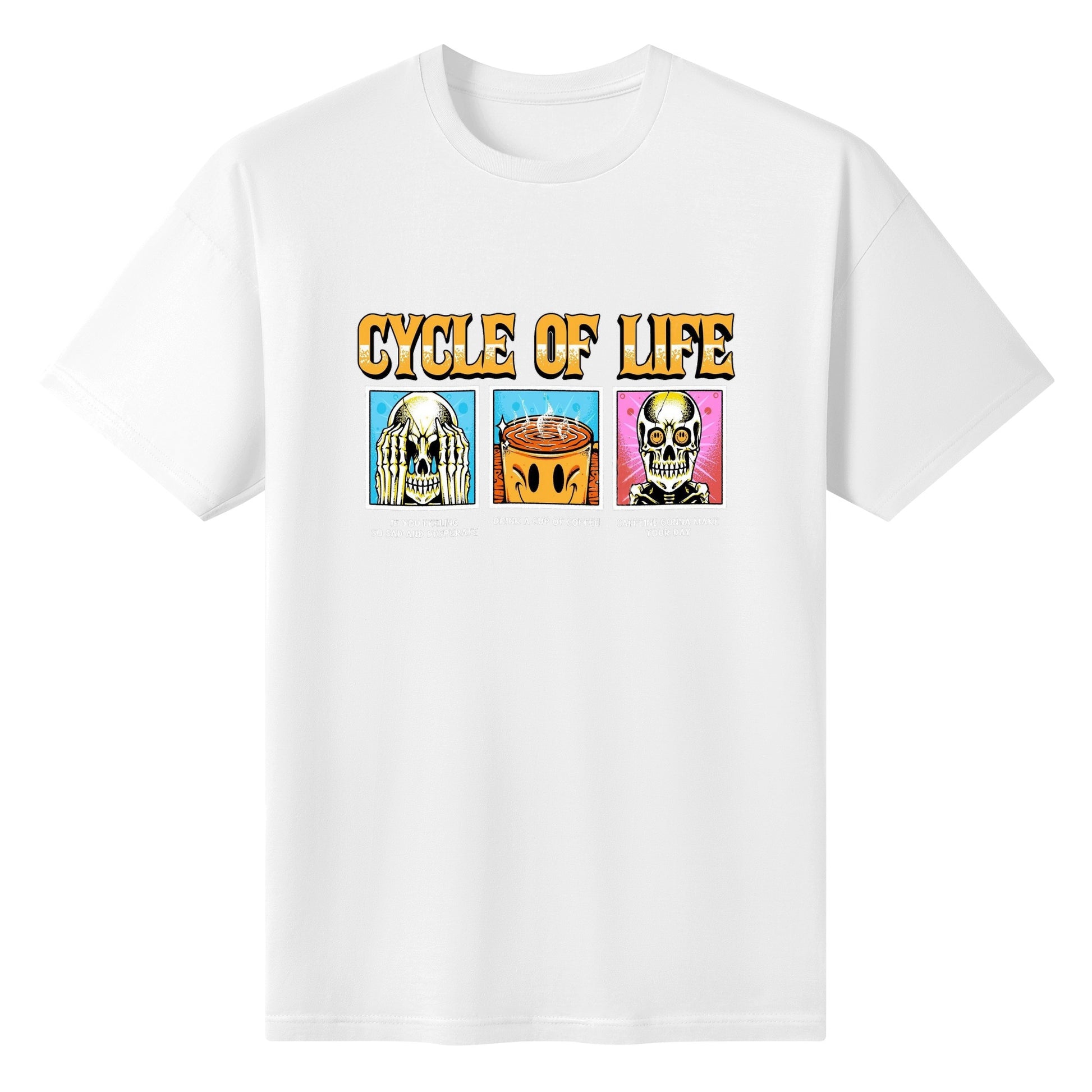 T-Shirt cycle of life coffe illustration DrinkandArt