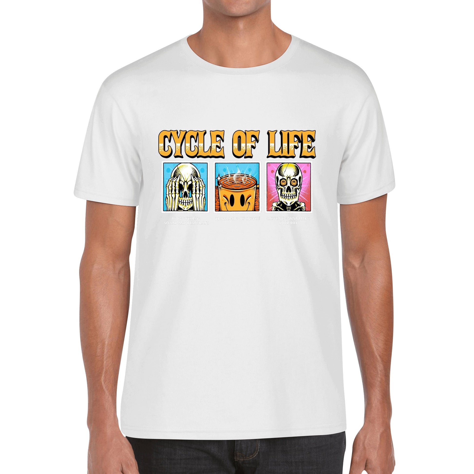 T-Shirt cycle of life coffe illustration DrinkandArt