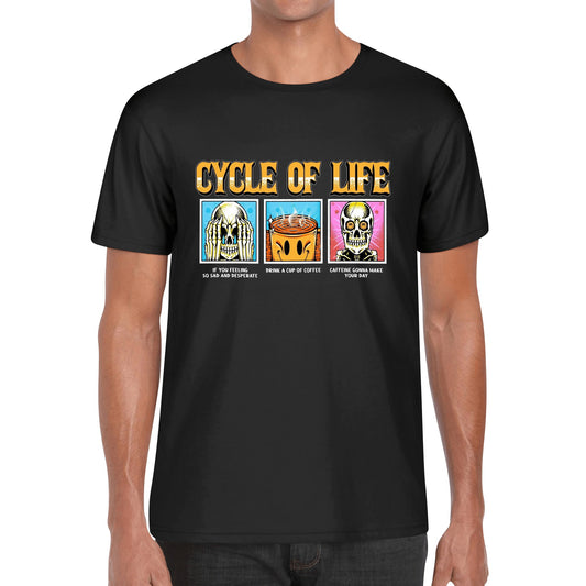 T-Shirt cycle of life coffe illustration DrinkandArt