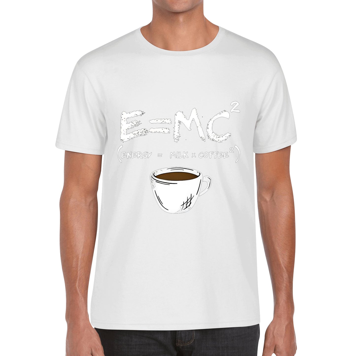 T-Shirt energy equals milk times coffee squared DrinkandArt