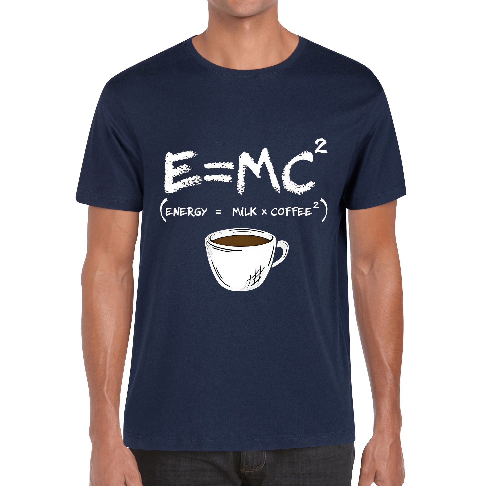 T-Shirt energy equals milk times coffee squared DrinkandArt