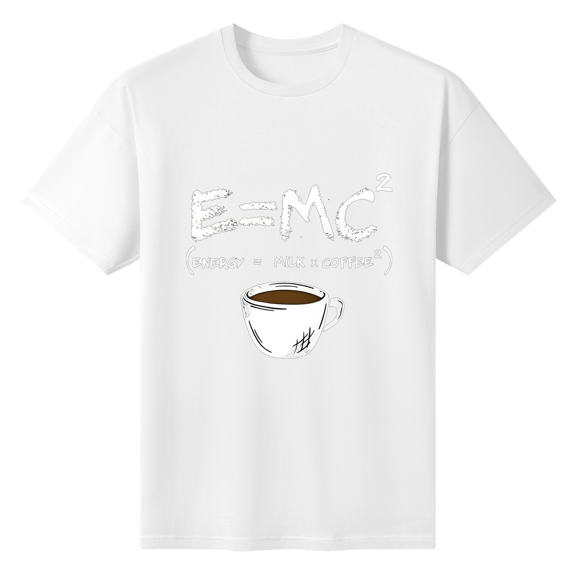 T-Shirt energy equals milk times coffee squared DrinkandArt