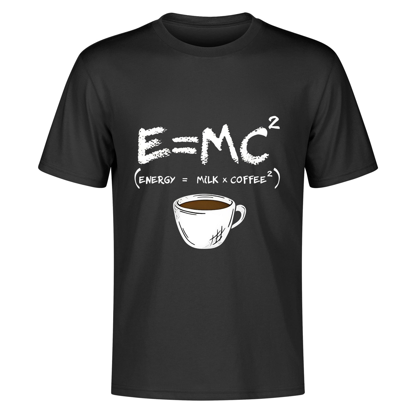 T-Shirt energy equals milk times coffee squared DrinkandArt