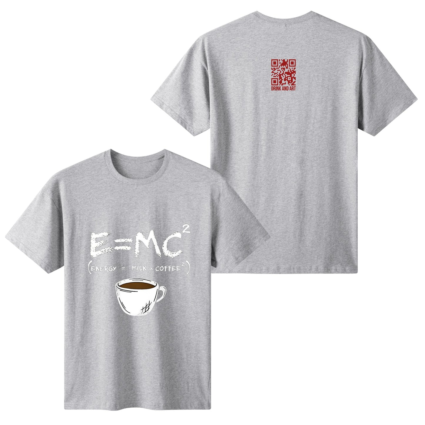 T-Shirt energy equals milk times coffee squared DrinkandArt