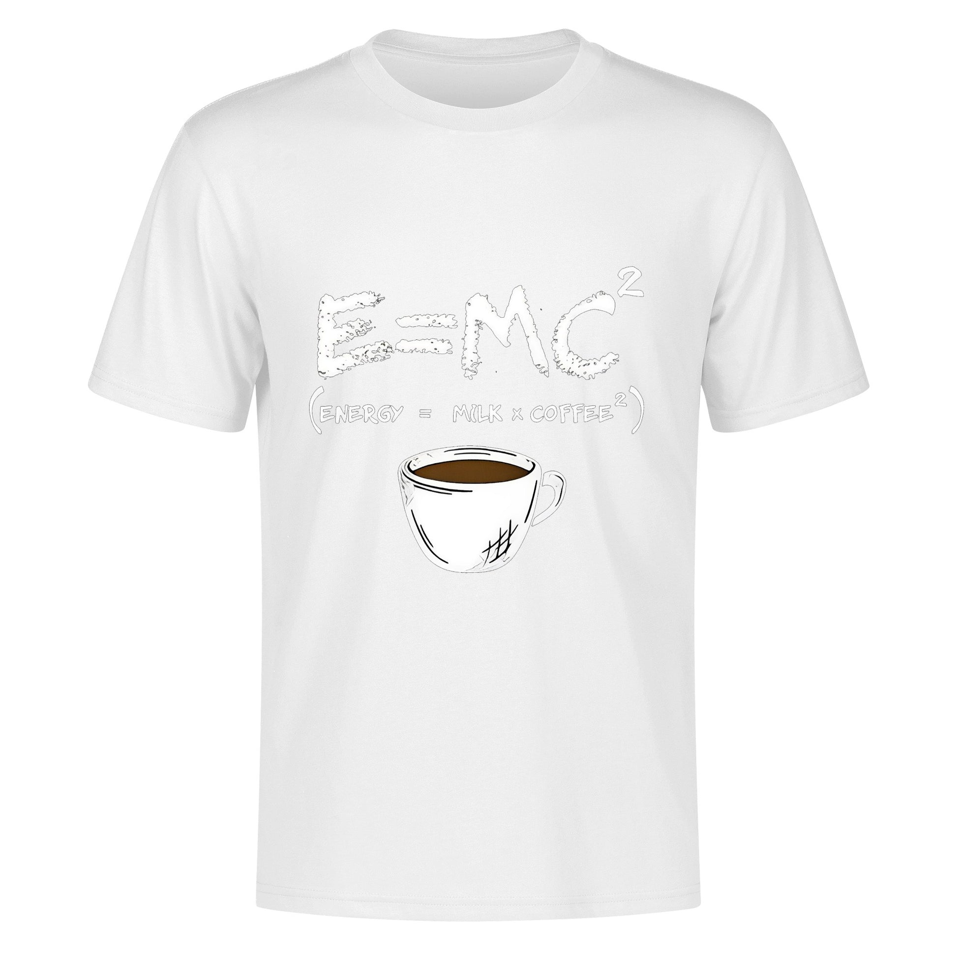 T-Shirt energy equals milk times coffee squared DrinkandArt