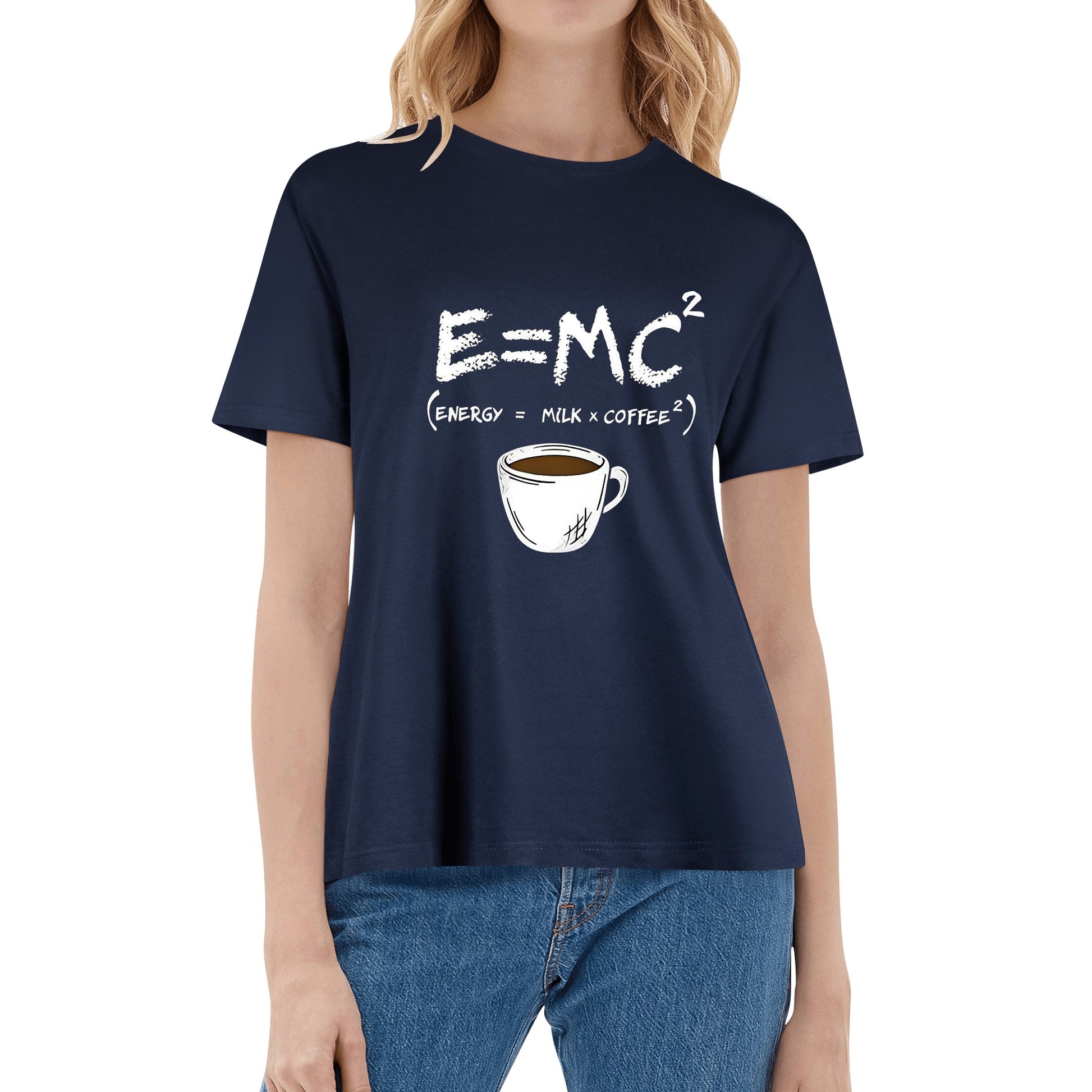 T-Shirt energy equals milk times coffee squared DrinkandArt