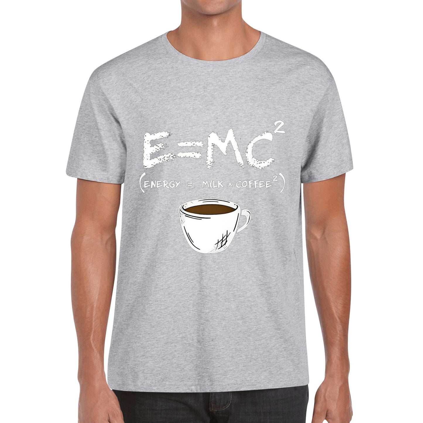 T-Shirt energy equals milk times coffee squared DrinkandArt