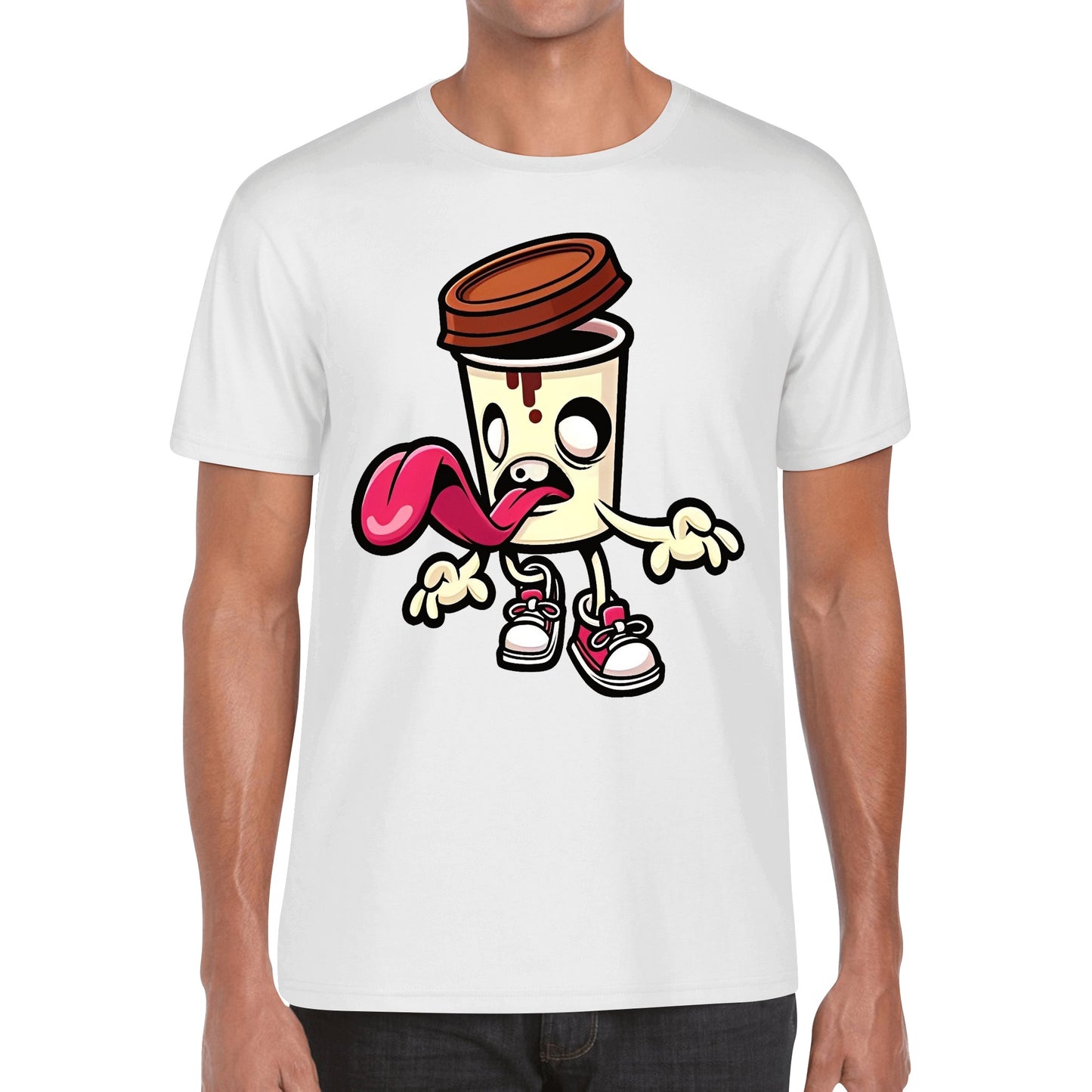 T-Shirt funny zombie coffee DrinkandArt