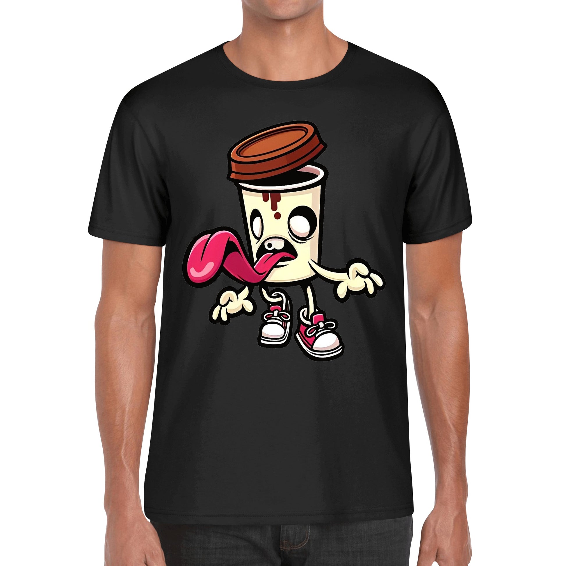 T-Shirt funny zombie coffee DrinkandArt