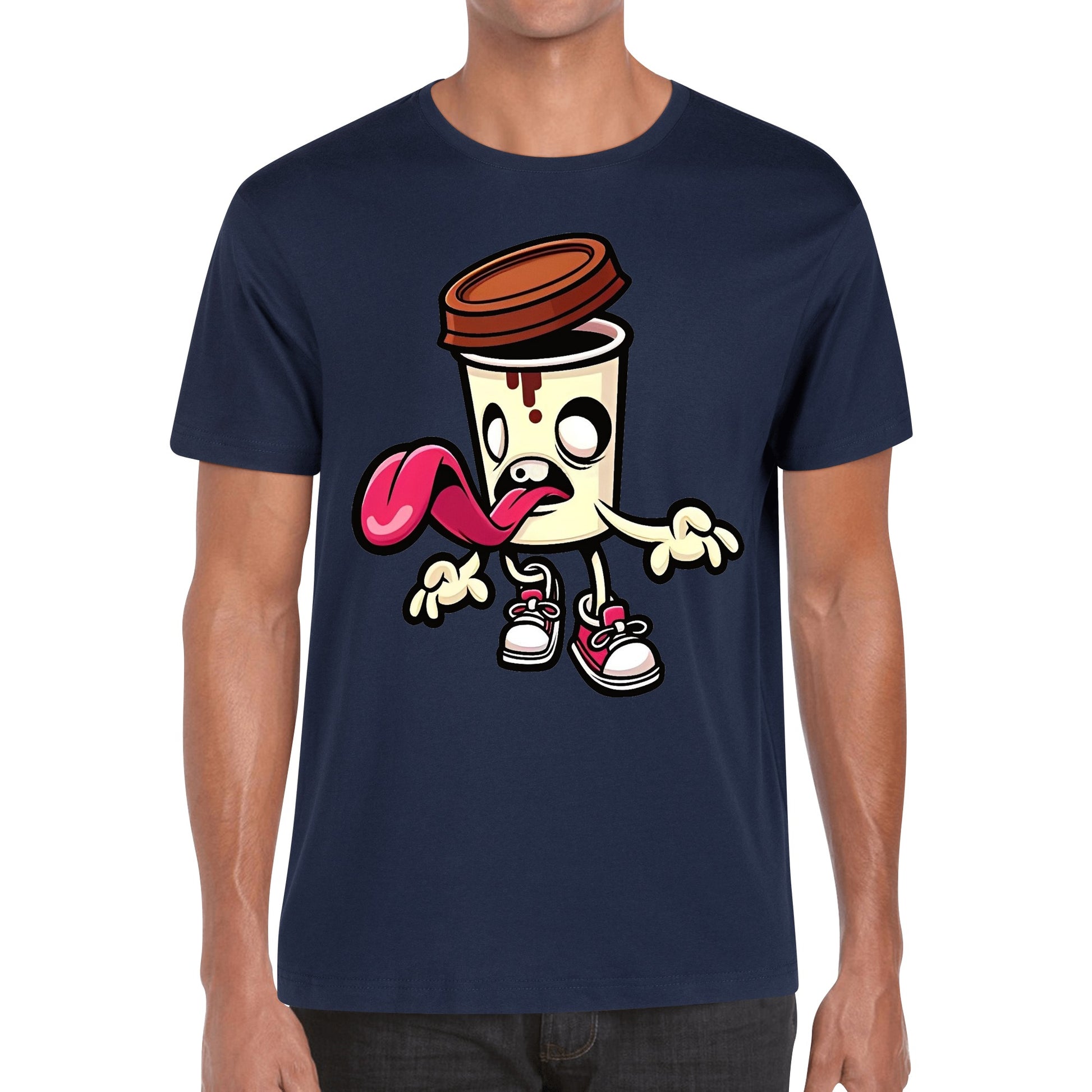 T-Shirt funny zombie coffee DrinkandArt