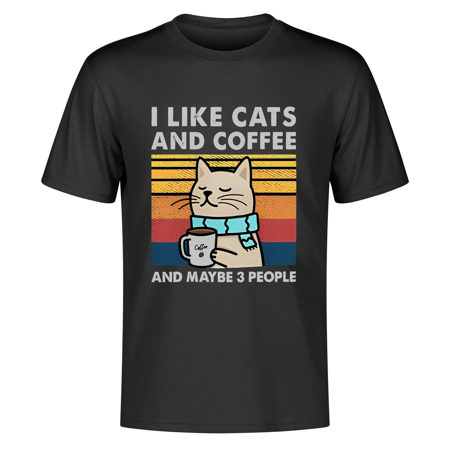 T-Shirt i like cats and coffee DrinkandArt