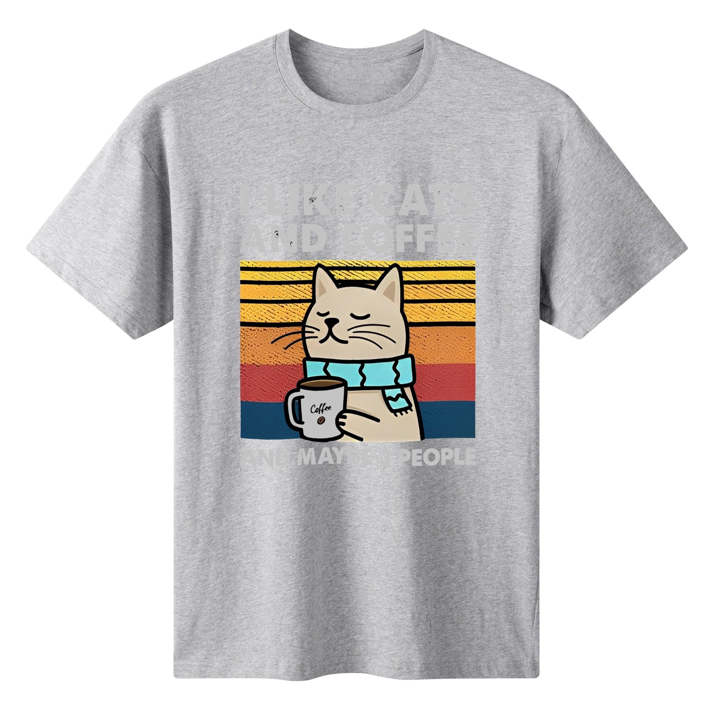 T-Shirt i like cats and coffee DrinkandArt