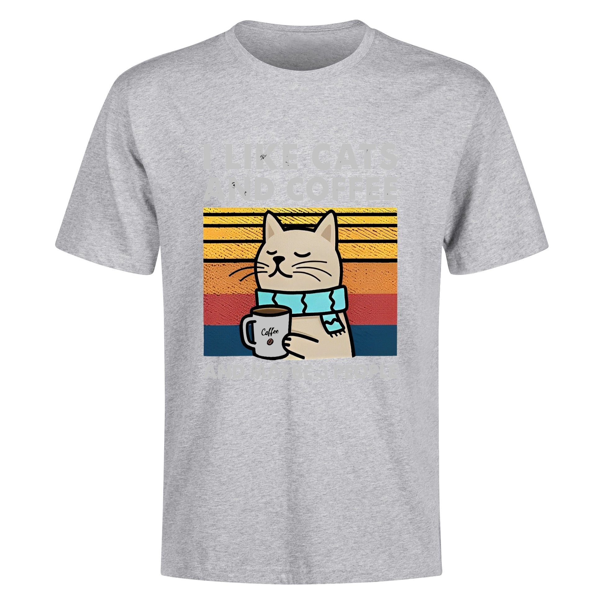 T-Shirt i like cats and coffee DrinkandArt