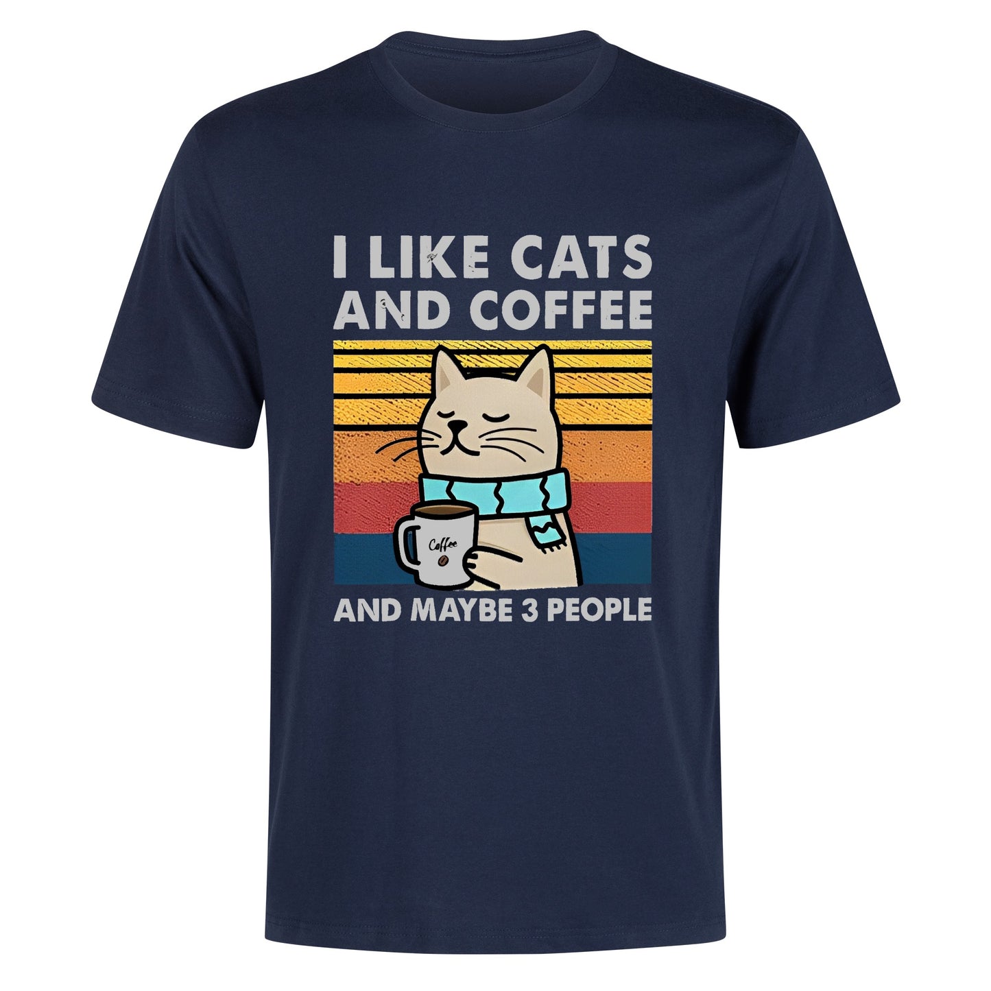 T-Shirt i like cats and coffee DrinkandArt