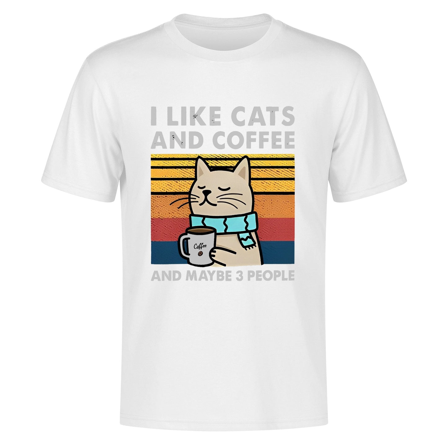 T-Shirt i like cats and coffee DrinkandArt