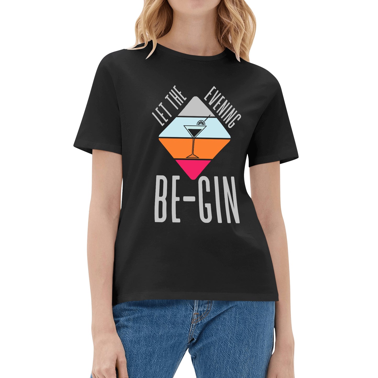 T-Shirt let the evening be-gin DrinkandArt