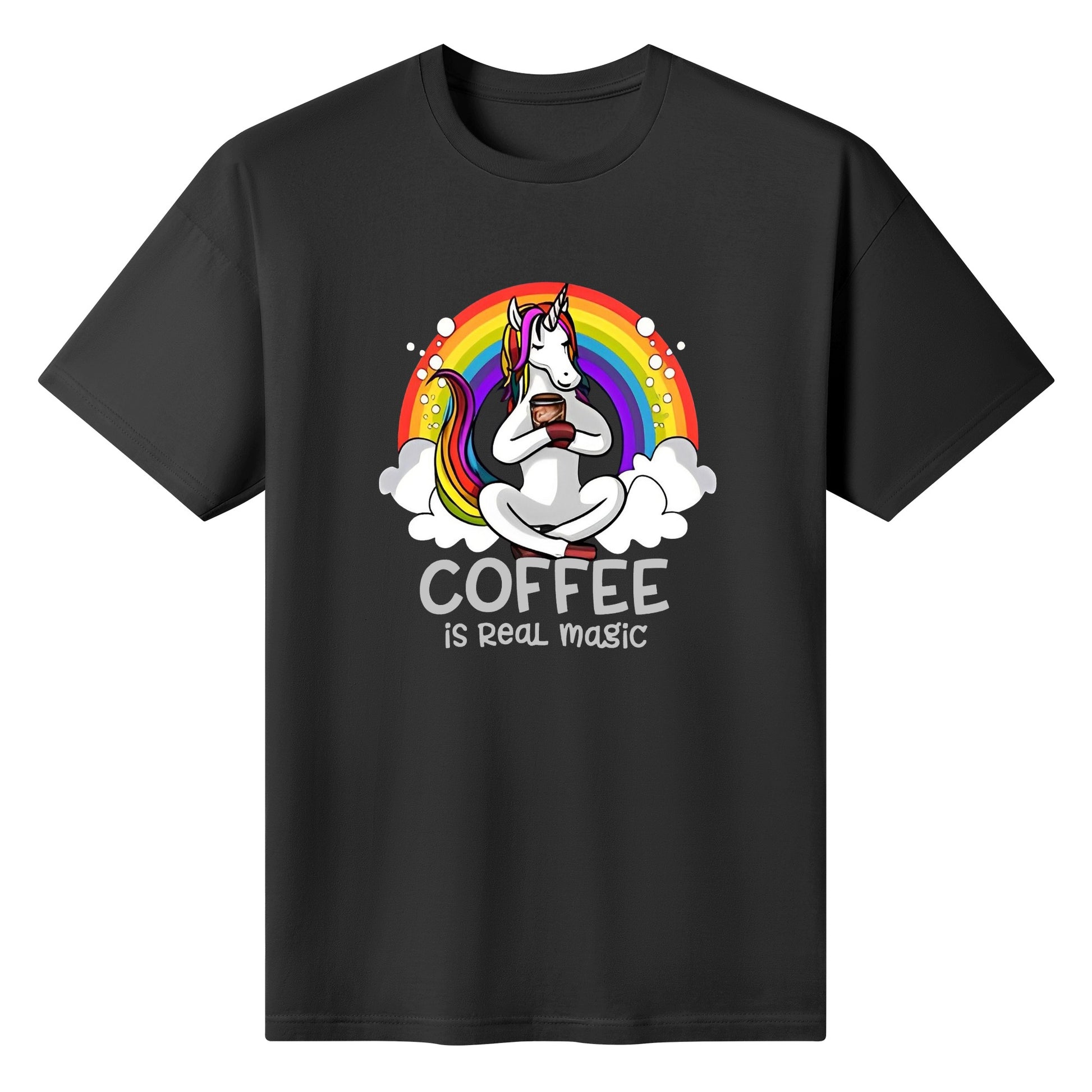 T-Shirt unicorn coffee: is real magic DrinkandArt