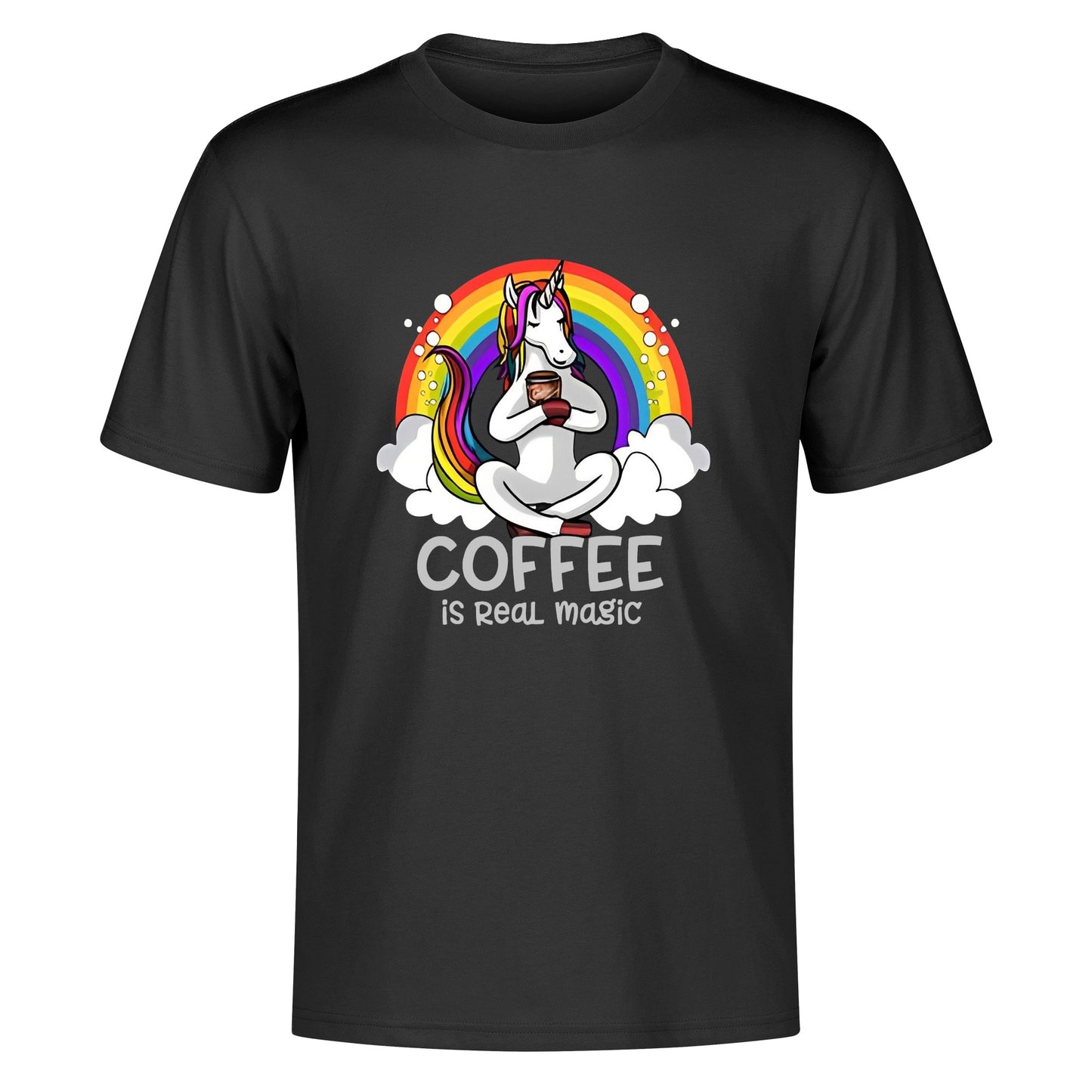 T-Shirt unicorn coffee: is real magic DrinkandArt