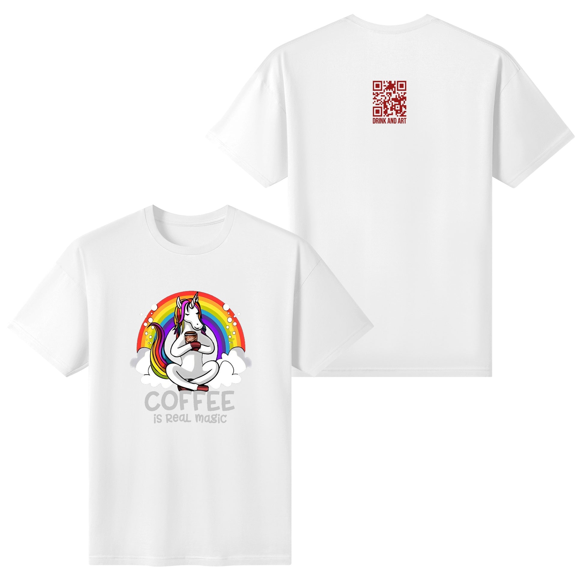 T-Shirt unicorn coffee: is real magic DrinkandArt