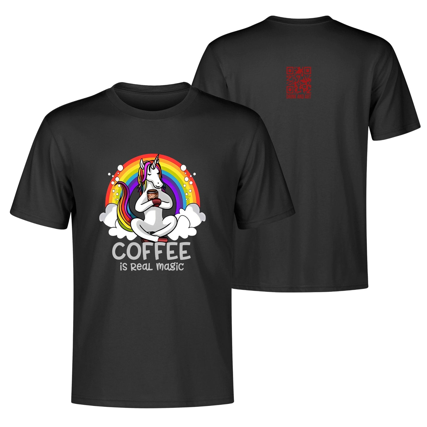 T-Shirt unicorn coffee: is real magic DrinkandArt