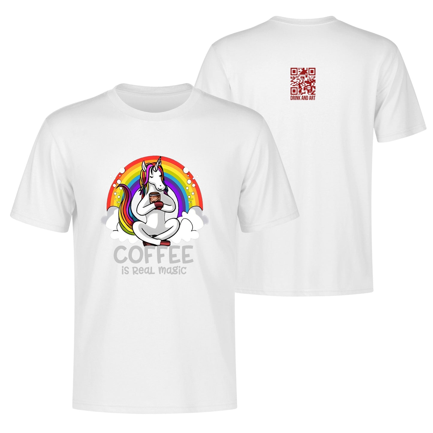 T-Shirt unicorn coffee: is real magic DrinkandArt