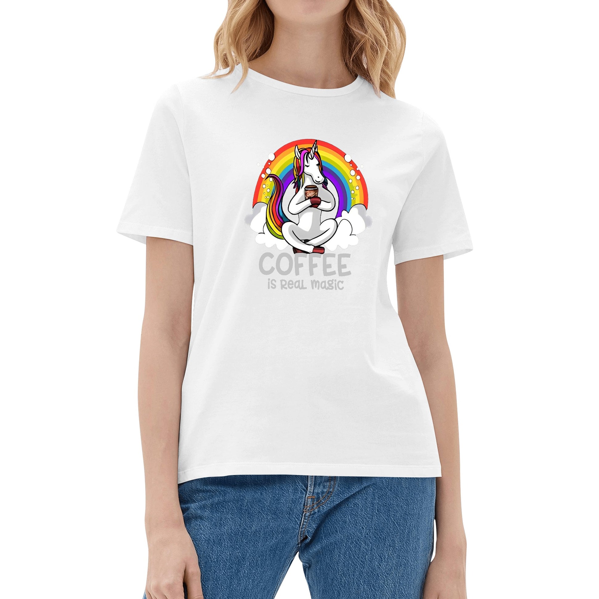 T-Shirt unicorn coffee: is real magic DrinkandArt