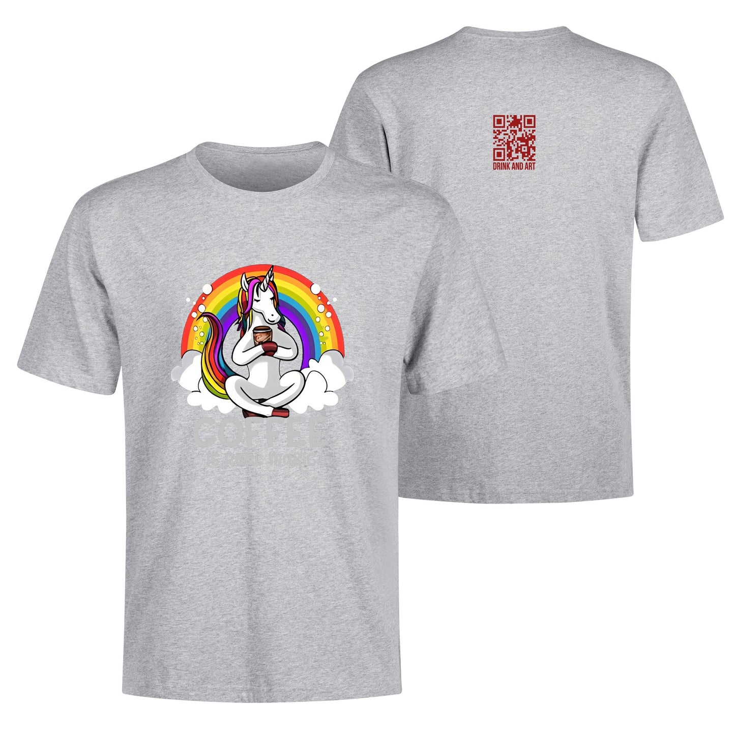 T-Shirt unicorn coffee: is real magic DrinkandArt