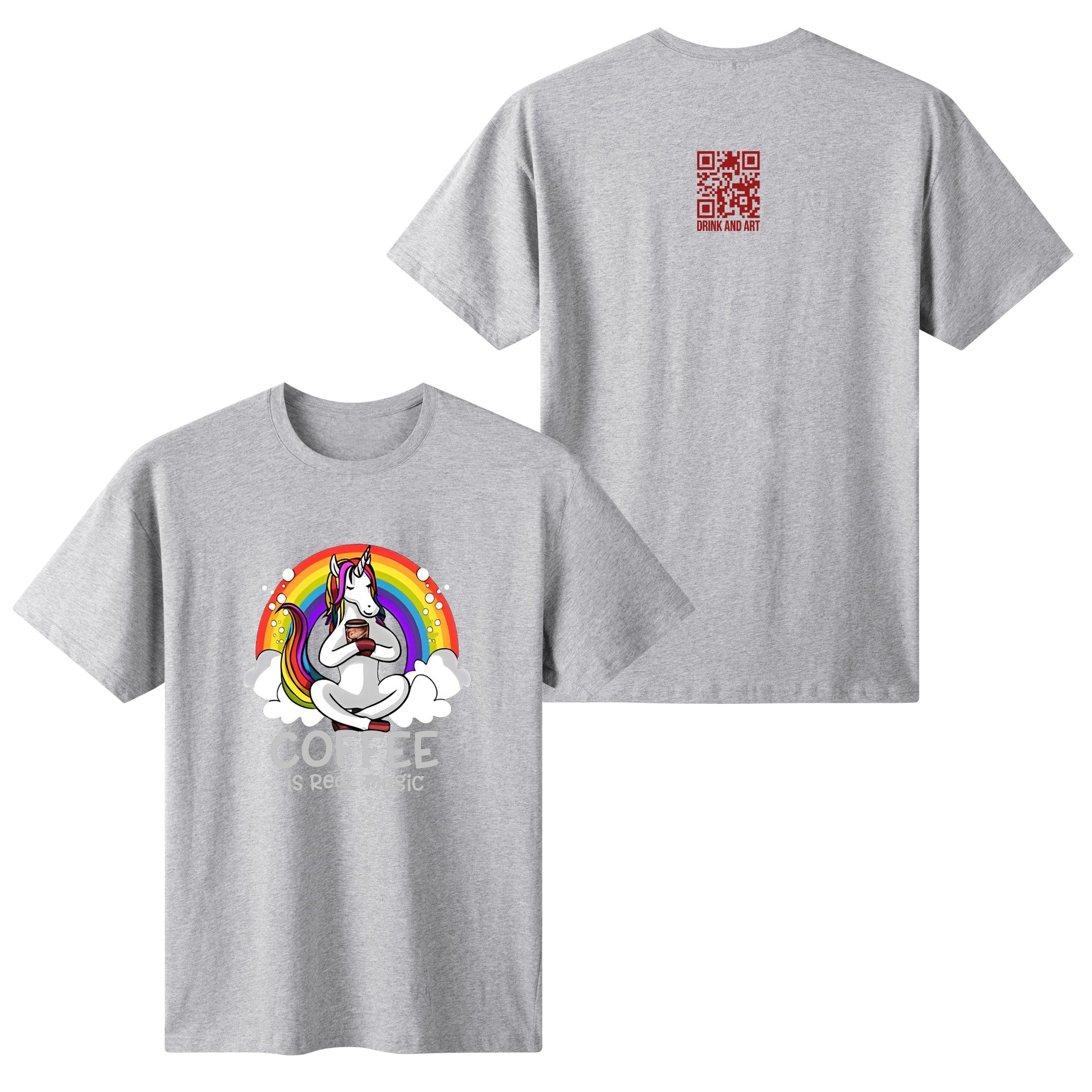 T-Shirt unicorn coffee: is real magic DrinkandArt