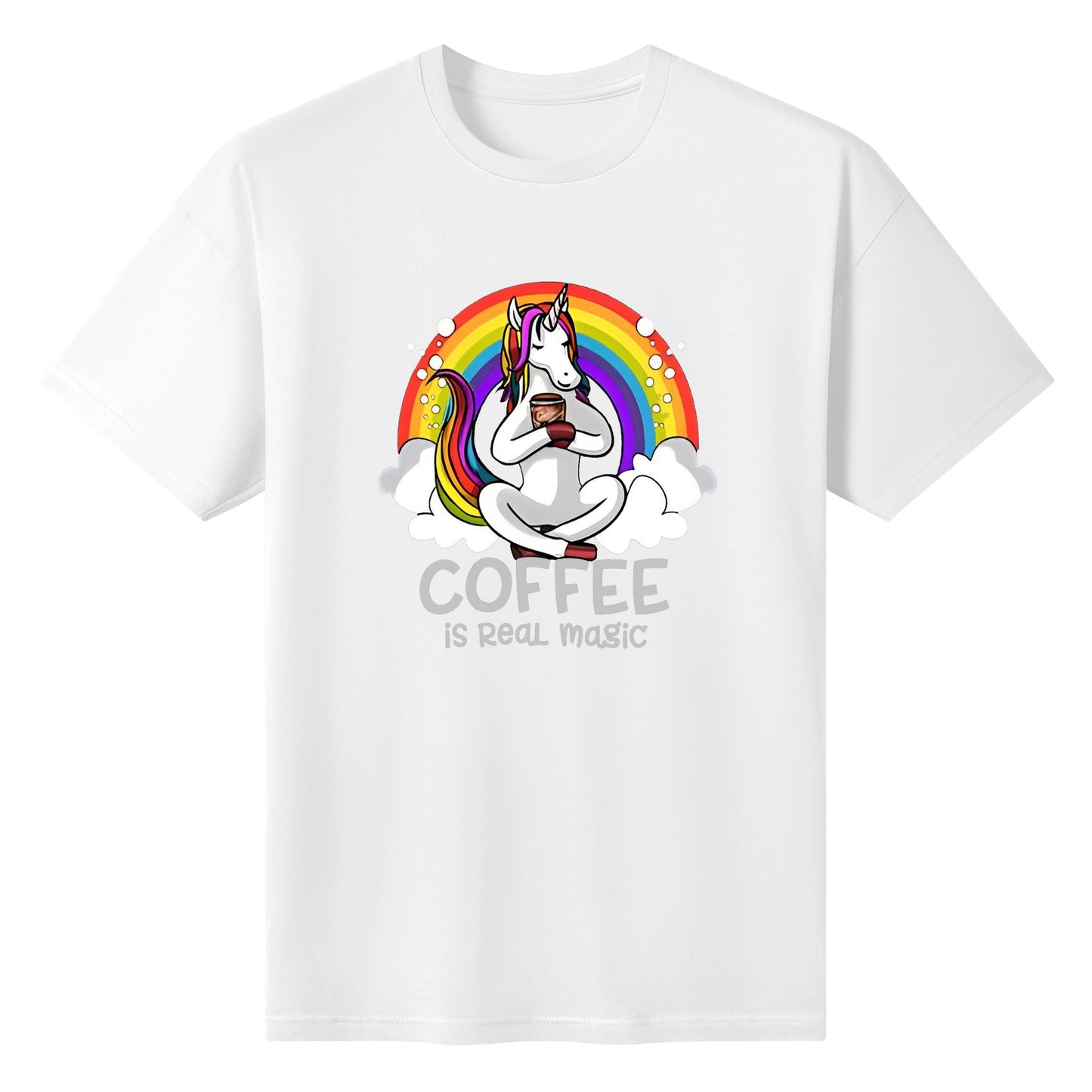 T-Shirt unicorn coffee: is real magic DrinkandArt