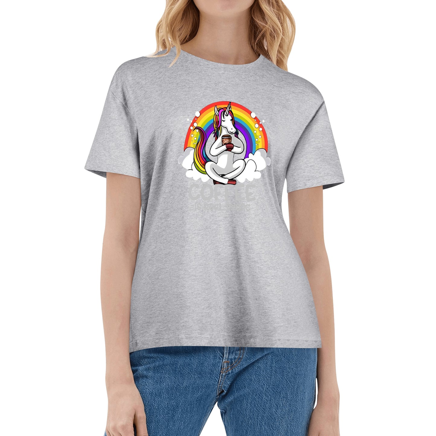 T-Shirt unicorn coffee: is real magic DrinkandArt