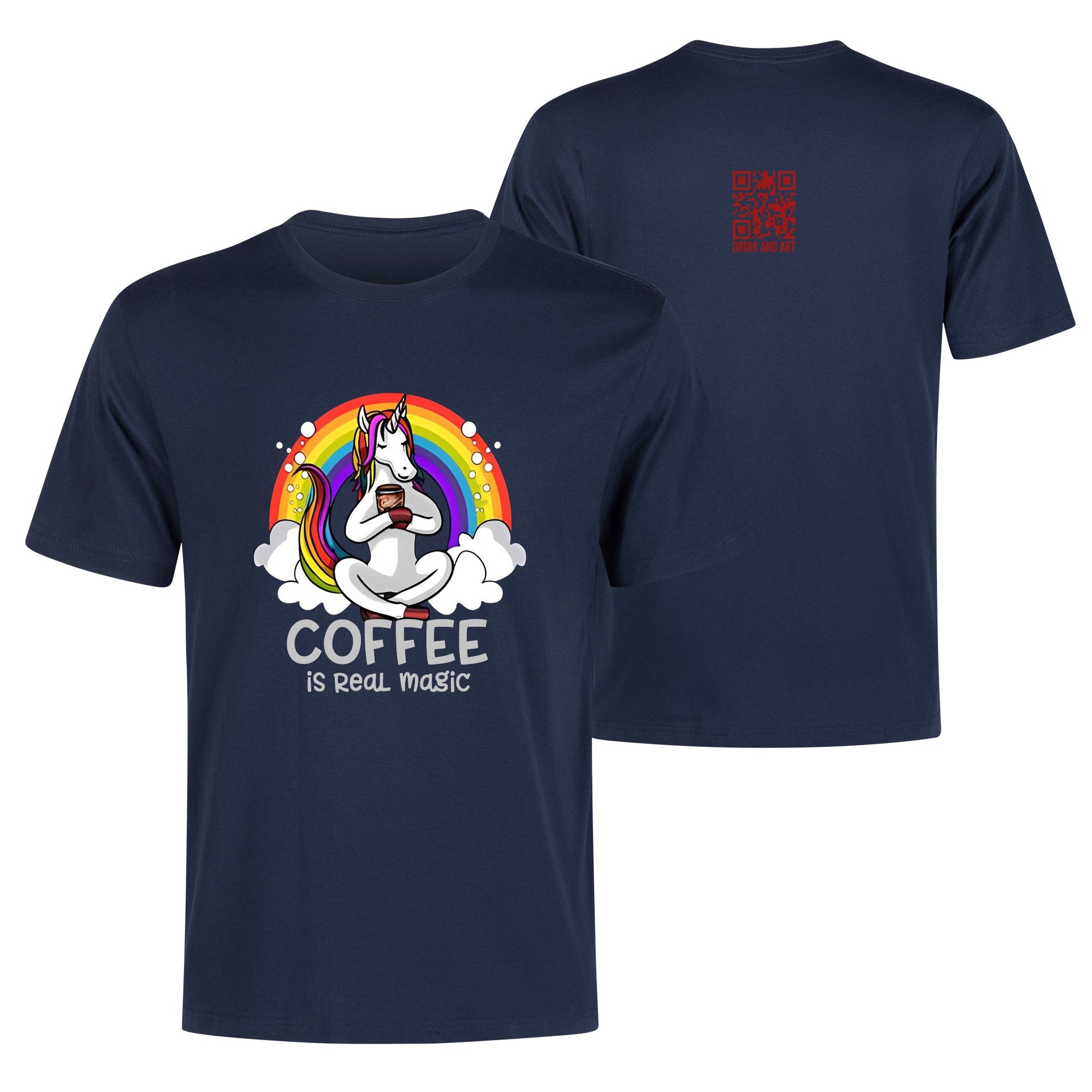 T-Shirt unicorn coffee: is real magic DrinkandArt