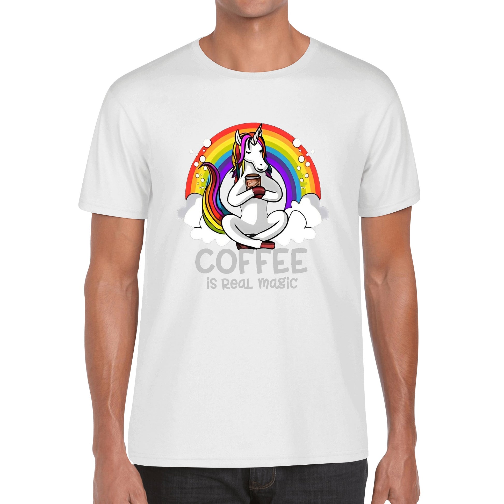 T-Shirt unicorn coffee: is real magic DrinkandArt