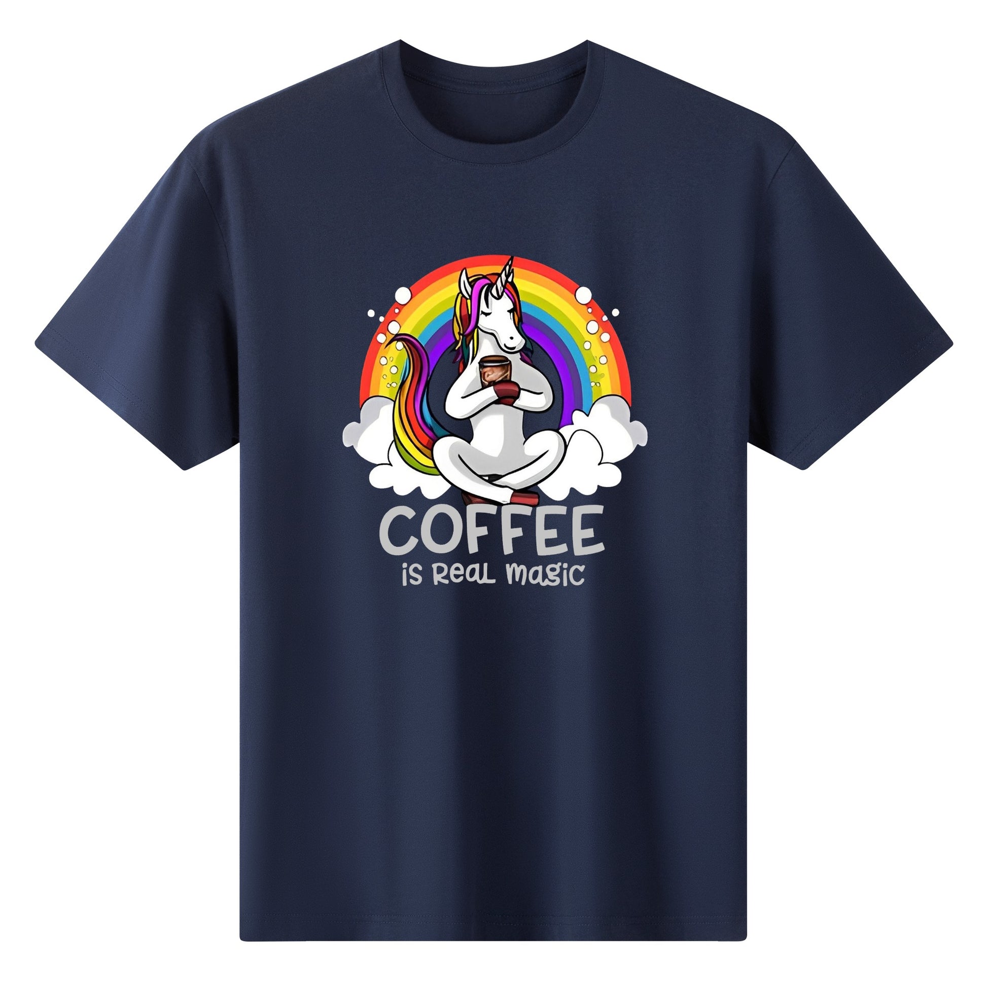 T-Shirt unicorn coffee: is real magic DrinkandArt