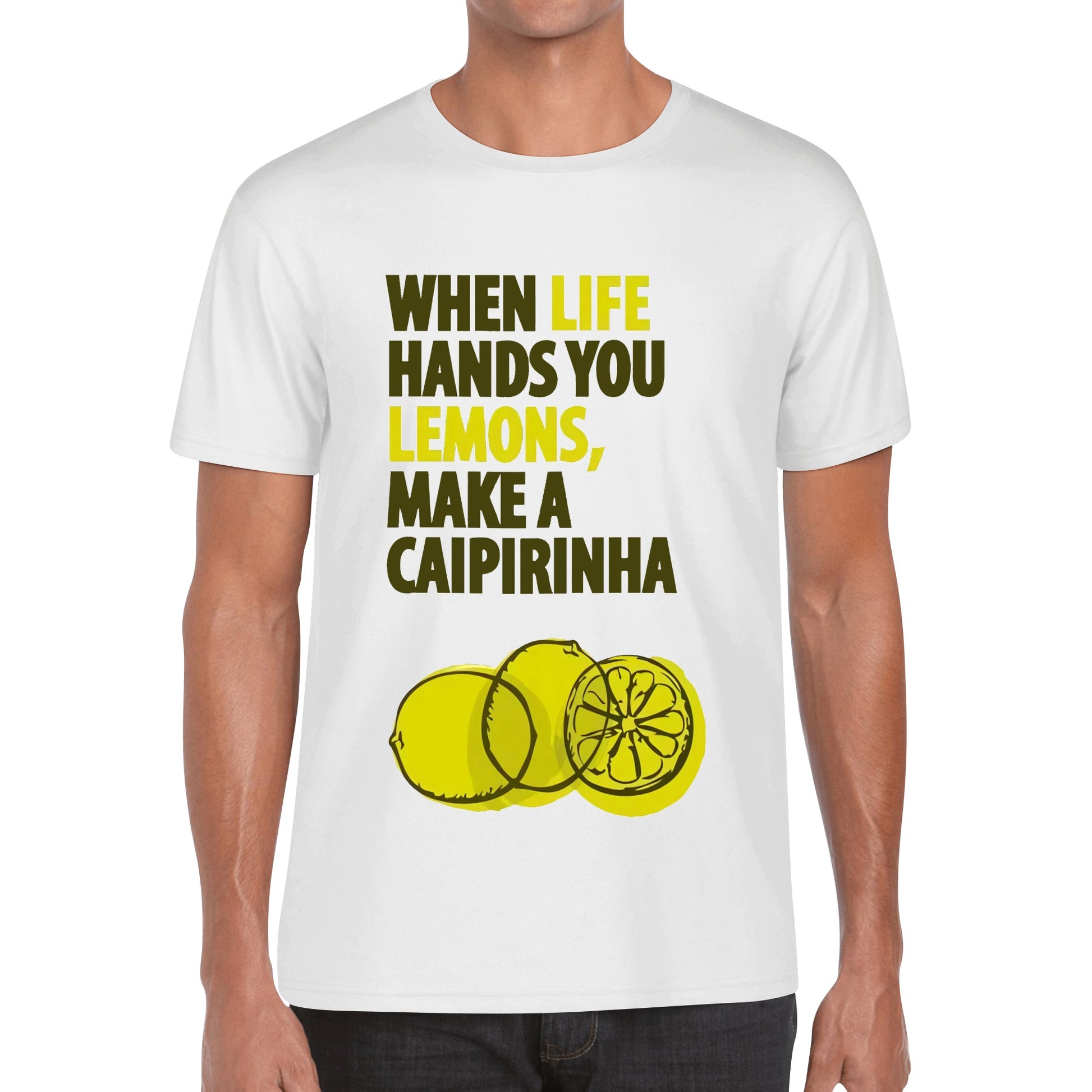 T-Shirt when life hands you lemons, make a caipirinha DrinkandArt