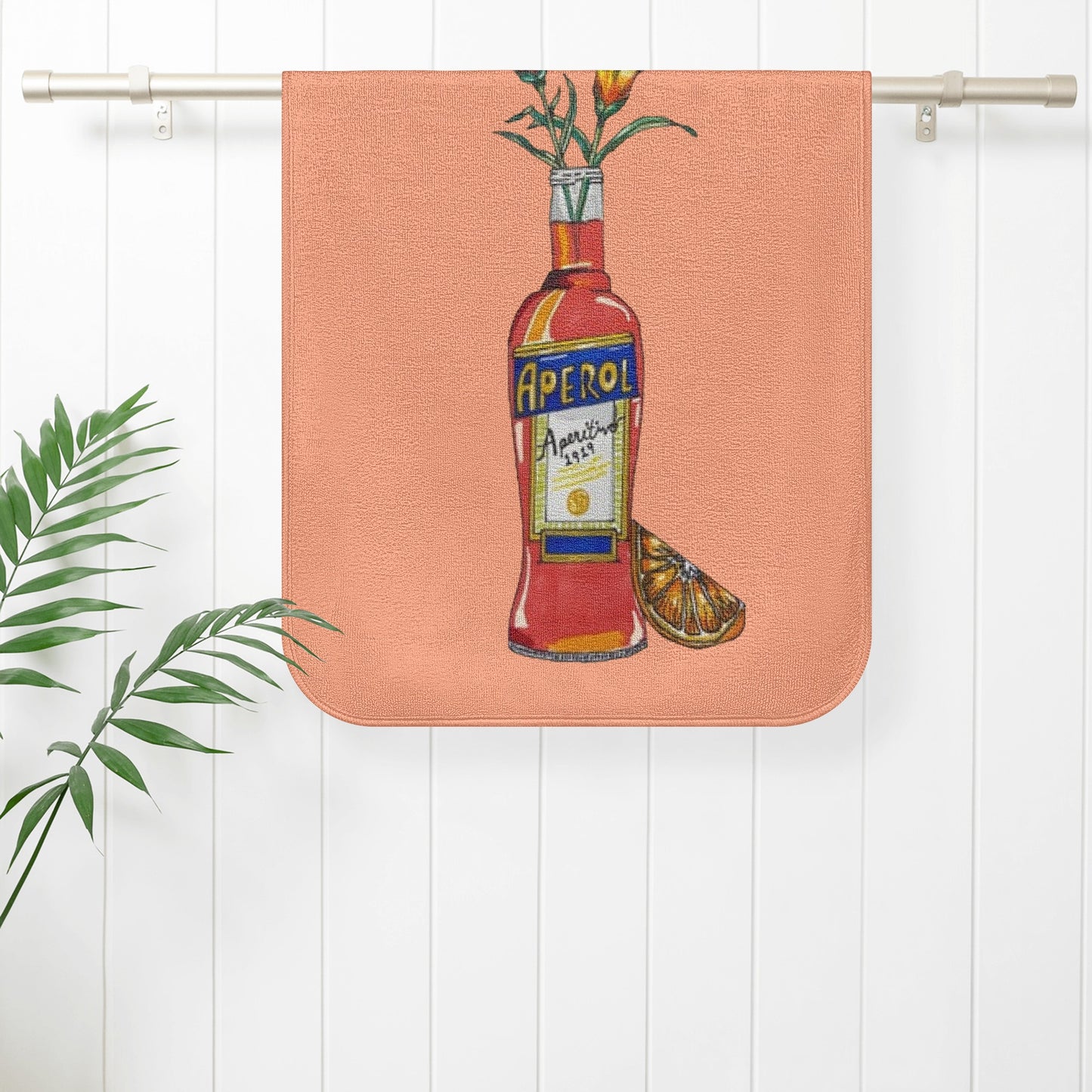 Towel aperol yellow flower DrinkandArt