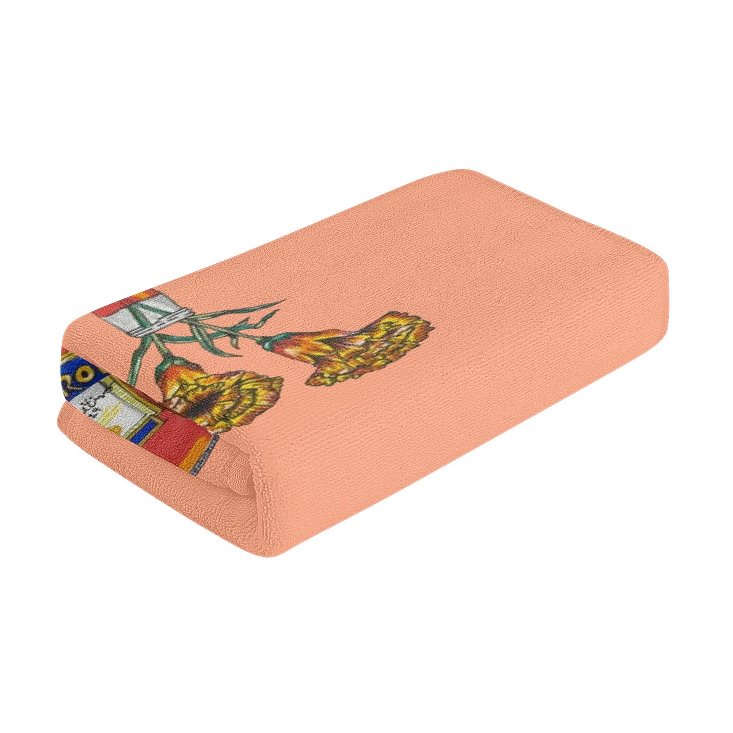 Towel aperol yellow flower DrinkandArt